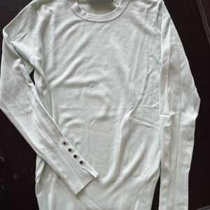 Zara Mint Green Crew Neck Top